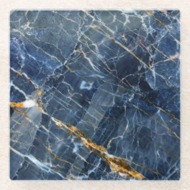Marine-Goldmarmor-Glas-Untersetzer Glasuntersetzer