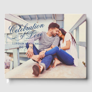 Marine-Hochzeit-Liebesfoto-Hochzeitsalbum Gästebuch