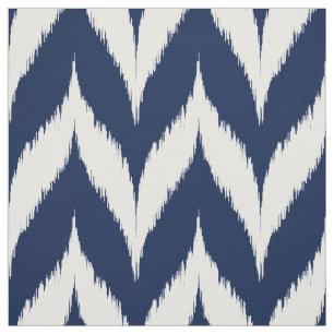 Marine Ikat Zickzack Muster Stoff