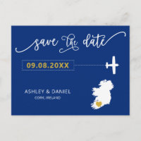 Marine Irlande Mariage Enregistrer la carte des da
