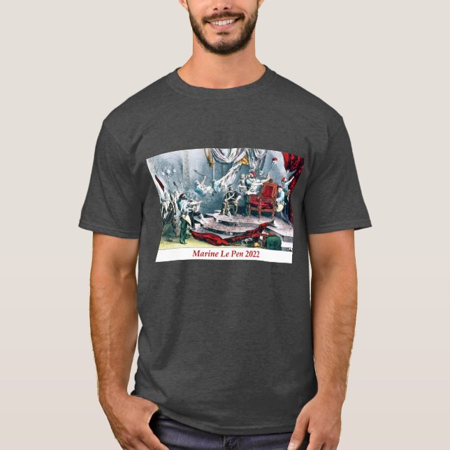Marine Le Pen 2022 Präsident Frankreich T-Shirt (Vorderseite)