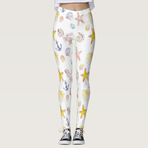 Marine Life & Anchors Leggings