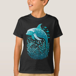 Marine Life Art | Dolphin-Grafikdesign T-Shirt