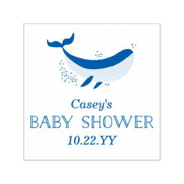 Marine Life Baby Dusche Briefmarke Permastempel