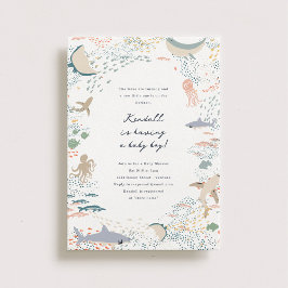 Marine Life Baby Dusche Einladung