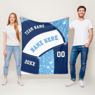 Marine, Light Blue Senior Night Geschenke für Vol Fleecedecke