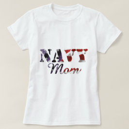 Marine-Mama-amerikanische Flagge T-Shirt