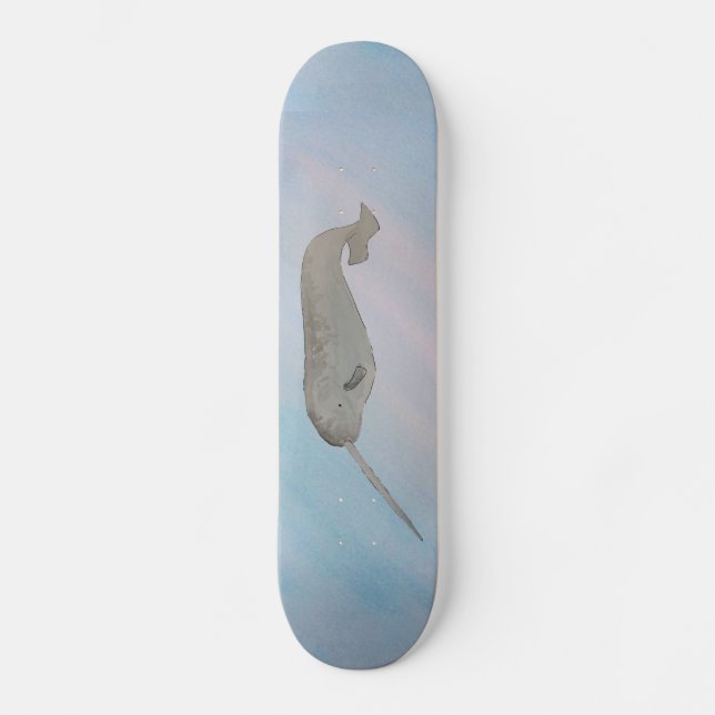 Marine Mammal Narwhal Skateboard (Vorderseite)