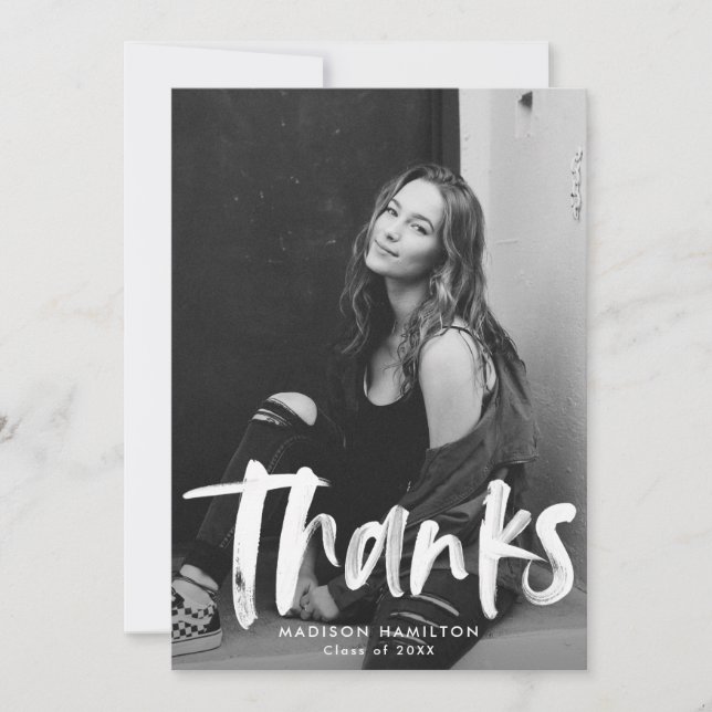 Marine | Merci Abstrait d'obtention d'un diplôme p (Devant)