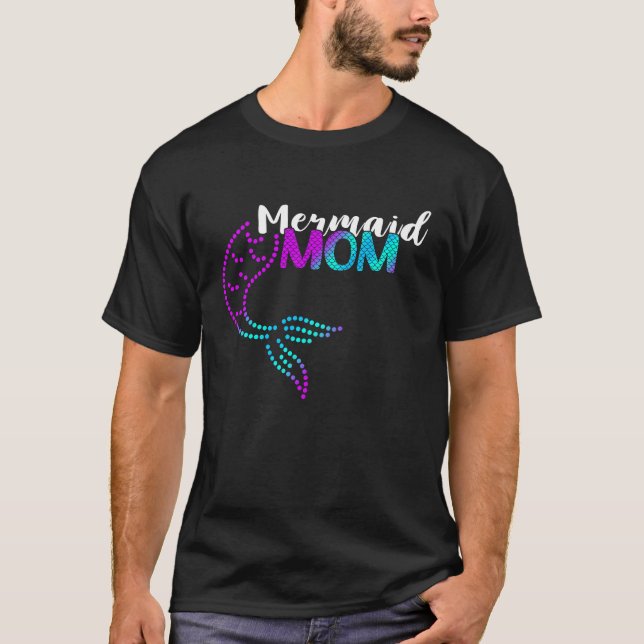 Marine Mermaid Love Mermaid Mom Tail Sea Creature  T-Shirt (Vorderseite)
