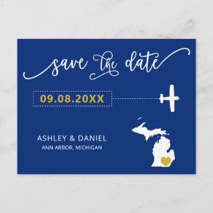 Marine Michigan Mariage Enregistrer la carte posta