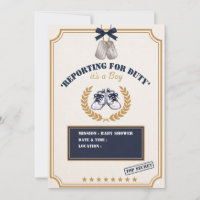 Marine Militär-Jungen-Baby-Shower-Einladung