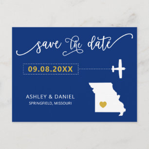 Marine Missouri Wedding Enregistrer la carte posta