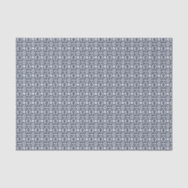 Marine mit weißem Crochet Lace Muster Seidenpapier