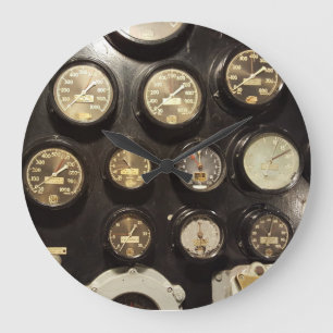 Marine-Motor-Raumuhr Große Wanduhr