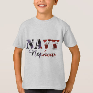 Marine-Neffe-amerikanische Flagge T-Shirt
