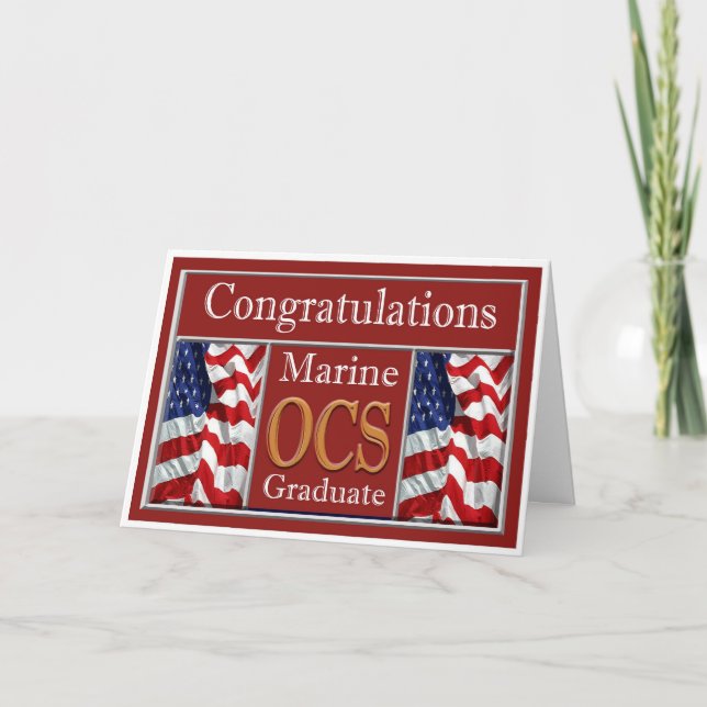 Marine-OCS Abschluss-Glückwunsch-Karte Karte (Vorderseite)