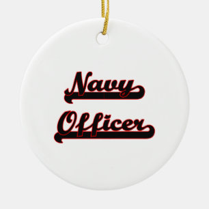 Marine-Offizier-klassischer Job-Entwurf Keramikornament