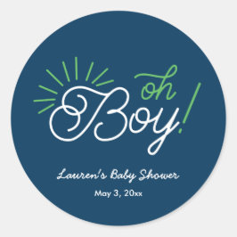 Marine oh ! Autocollants de baby shower