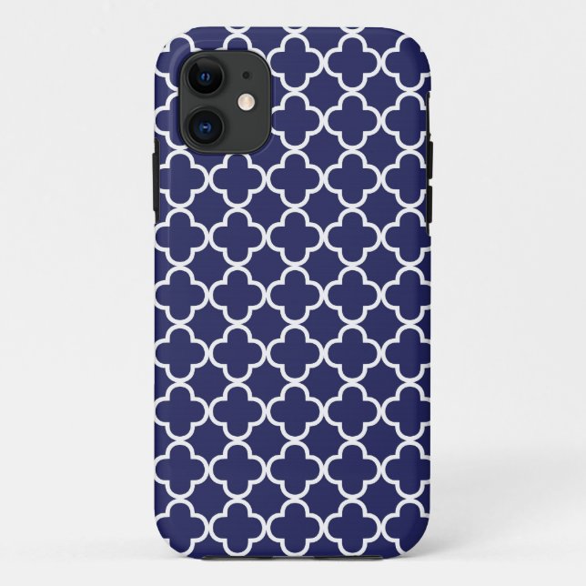 Marine Quatrefoil iPhone 5 Fall Case-Mate iPhone Hülle (Rückseite)