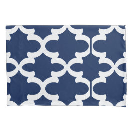 Marine Quatrefoil Kissen-Hüllen Kissenbezug
