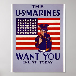 Marine Recruruiting Navy Poster