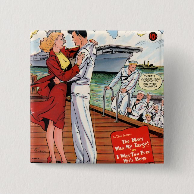 Marine Romance Button (Vorderseite)