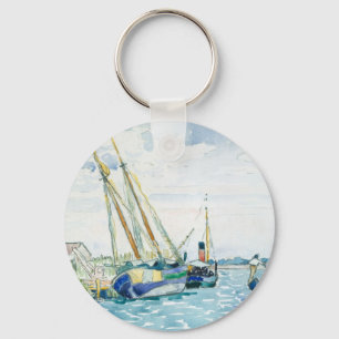 Marine Scene Boote nahe Venedig Schlüsselanhänger