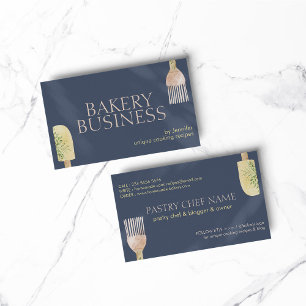 Marine-Schatten-Pastetenlöffel-Spatel-Chef-Backen Visitenkarte