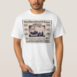 Marine-Schiffe hinter den Kulissen T-Shirt