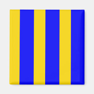 Marine Signalflagge: Buchstabe "G" (Golf) Magnet