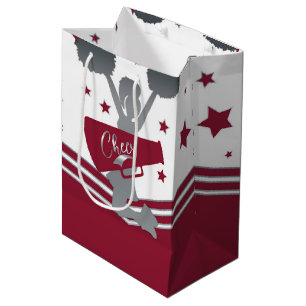 Marine Silber Sterne Cheer Cheerleading Party Mittlere Geschenktüte