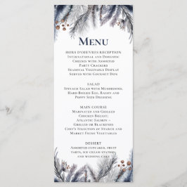 Marine, Silver, Blue Gray Menükarte