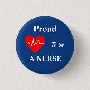 Marine Stolz, Krankenschwester zu sein Knopf Button