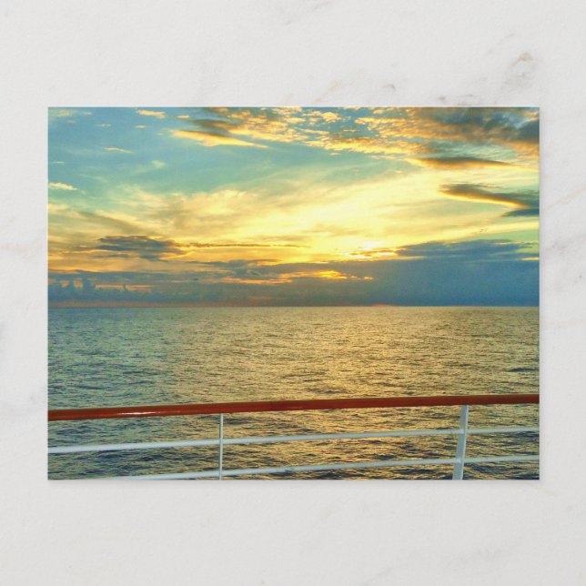 Marine Sunrise Postkarte (Vorderseite)