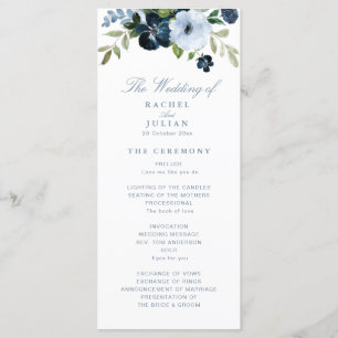 marine tendance et programme de mariage floral ble