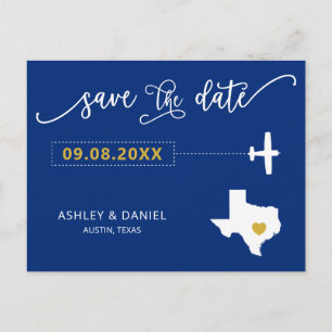 Marine Texas Wedding Enregistrer la carte postale 