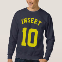 Marine u. gelber Sport-Jersey-Entwurf der