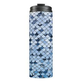 Marine und Aqua-Meerjungfrauenskala Thermosbecher