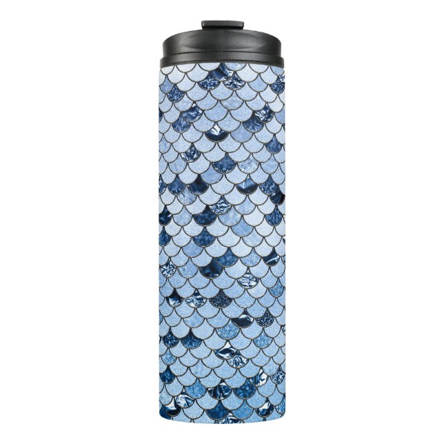 Marine und Aqua-Meerjungfrauenskala Thermosbecher (Vorderseite)