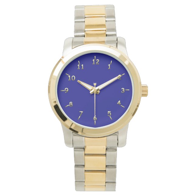 Marine und Gold Armbanduhr (Vorderseite)