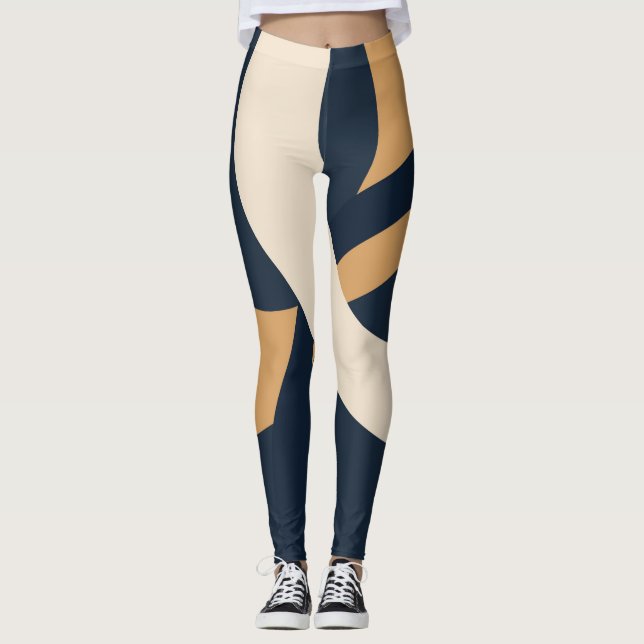 Marine und Gold III Leggings (Vorderseite)
