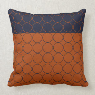 Marine-und Rost-Kreise Kissen