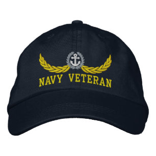 Marine Veteran und nautische Motive Bestickte Kappe