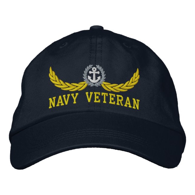 Marine Veteran und nautische Motive Bestickte Kappe (Vorderseite)