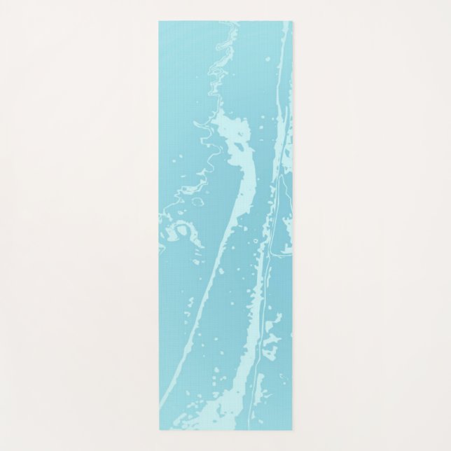 Marine Vibes Abstrakt Yogamatte (Vorderseite)