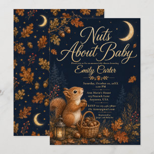 Marine-Wald-Herbst-Babyshower Einladung