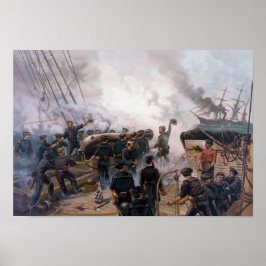 Marinebeschlacht im zivilen Krieg - Kearsarge und  Poster