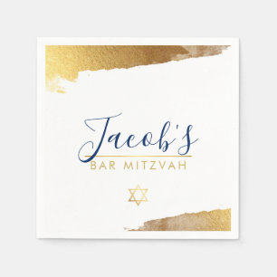 Marineblau des BAR MITZVAH modernes luxe Serviette