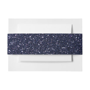 Marineblau-Glitter Einladungsbanderole